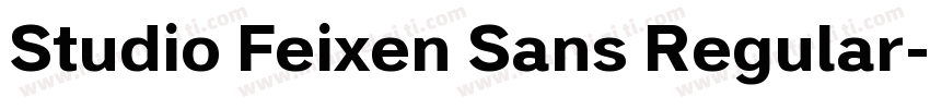 Studio Feixen Sans Regular字体转换